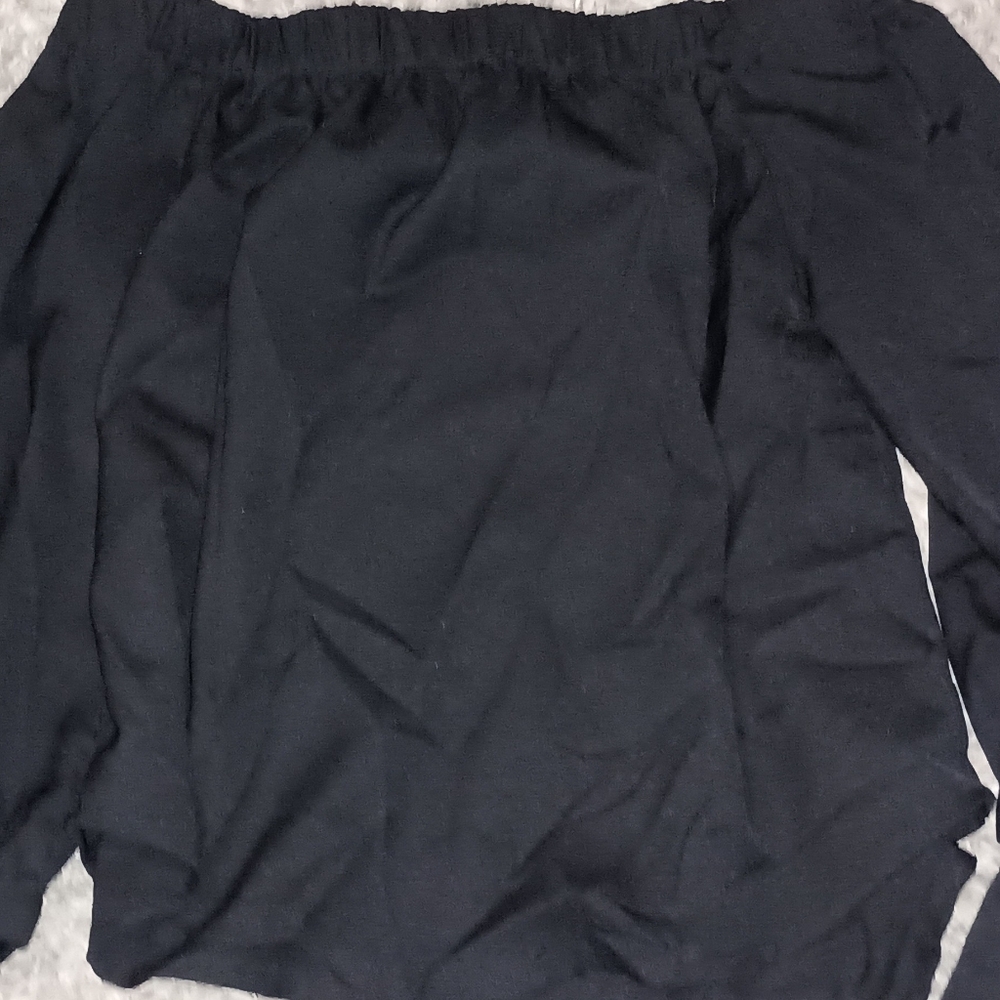 Women Style House Top Size Large Color Black Cute Shoulder Summer Party Cocktail